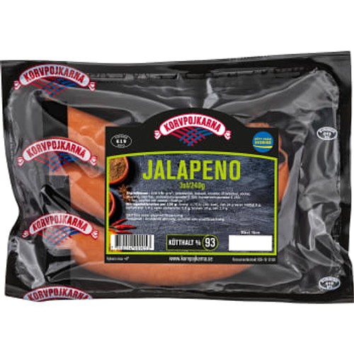 Kryddkorv Jalapeno 240g Korvpojkarna