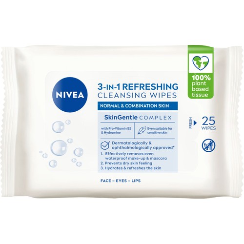 Ansiktsservetter Refreshing Cleansing Wipes 25-p Nivea