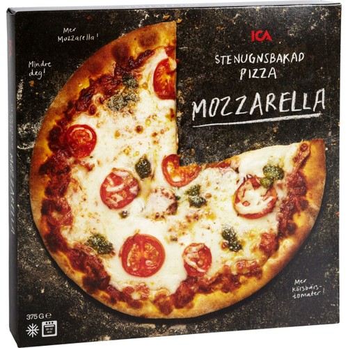 Pizza Mozzarella stenugnsbakad 375g ICA