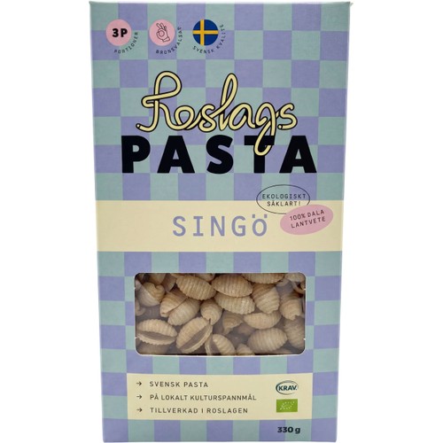 Pasta Singö Eko 330g KRAV Roslagspasta