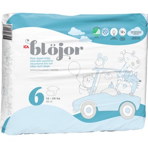 Öppna Blöjor Strl 6 13-20kg 40-p ICA