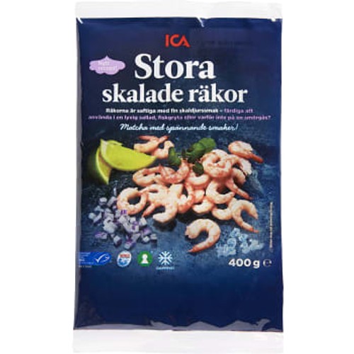 Stora skalade räkor 400g ICA
