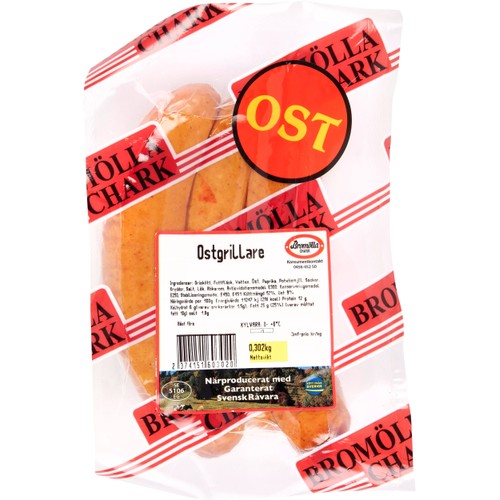 Grillkorv Ostgrillare ca 300g Bromölla Chark