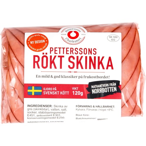 Rökt skinka 120g Petterssons Charkuteri