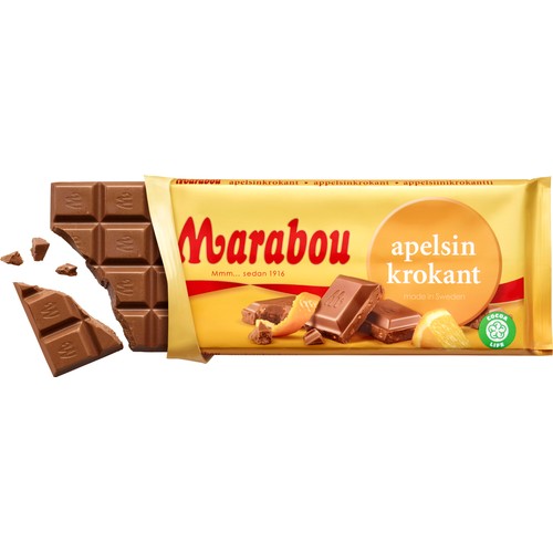 Chokladkaka Apelsinkrokant 200g Marabou