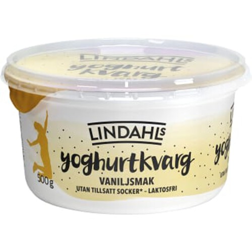 Yoghurtkvarg Vanilj Laktosfri 0,3% 500g Lindahls