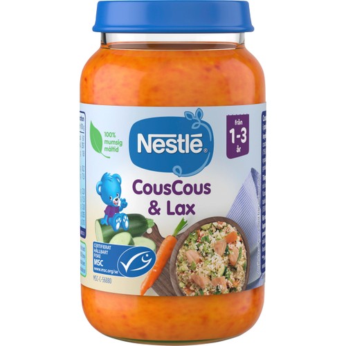 Barnmat Couscous & Lax MSC 1år 220g Nestle
