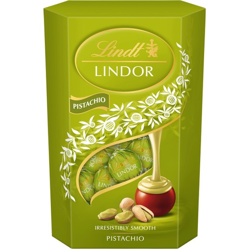 Chokladpraliner LINDOR Cornet Pistachio 200g Lindt