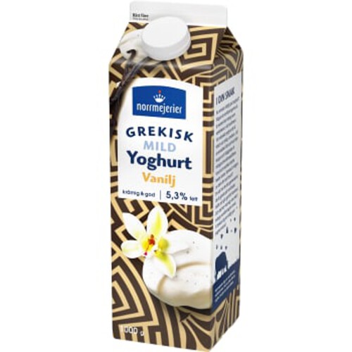 Yoghurt Grekisk Mild Vanilj 5,3% 1000g Norrmejerier