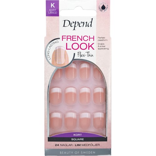 French Look Rosa Kort SQ 1 Styck Depend