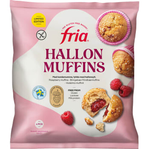 Hallonmuffins Glutenfria 4-p Fria