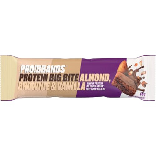 Proteinbar Big Bite Protein Almond Brownie Vanilla 45g Probrands