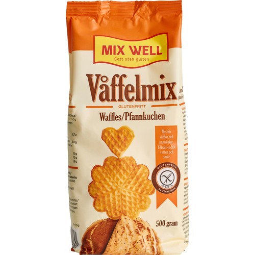 Våfflor mix Glutenfri 500g MixWell