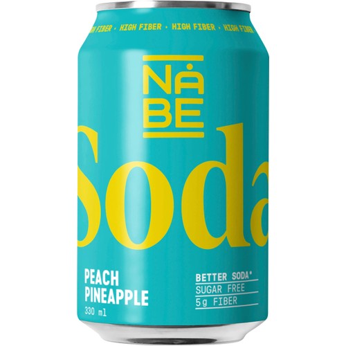 Soda Peach Pineapple 33cl Nåbe