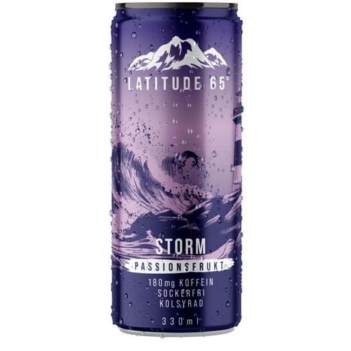 Energidryck Storm Passionsfrukt 33cl Latitude 65