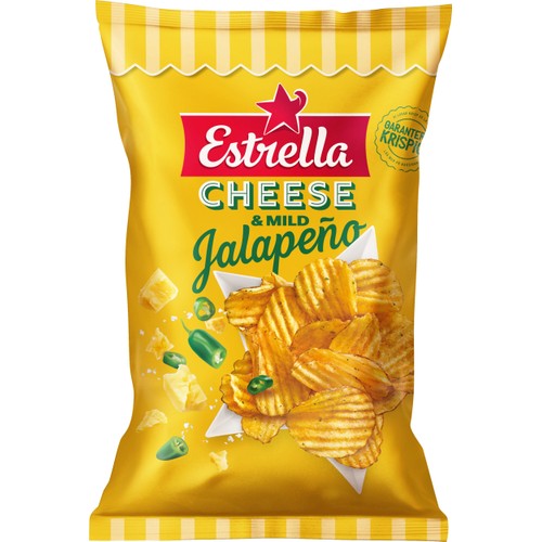 Potatischips Cheese & Jalapeño 275g Estrella