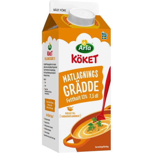 Matlagningsgrädde 13% 7,5 dl Arla Köket®