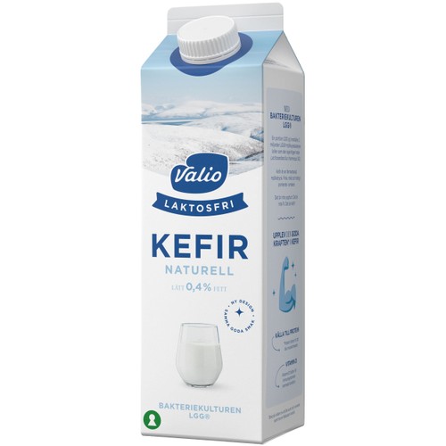 Kefir Lätt Naturell Laktosfri 1000g Valio