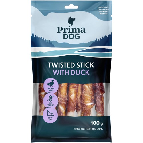 Tuggpinne med anka 11-p 100g PrimaDog