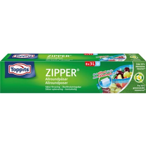 Zipper 3l 8st Toppits