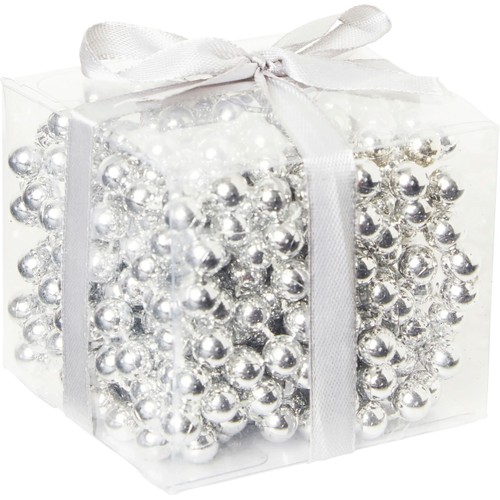 Pärlgirlang Silver 5m Festive