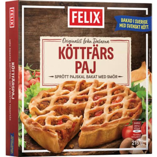 Köttfärspaj Fryst 215g Felix