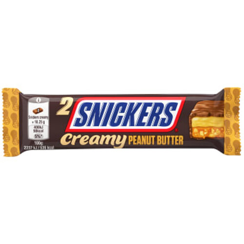Chokladbar Creamy Peanut 36.5g Snickers