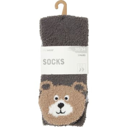 Socka 1p djur brun/beige 30/34 mywear