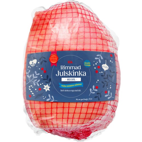 Julskinka Färsk Rimmad med svål ca 3kg ICA