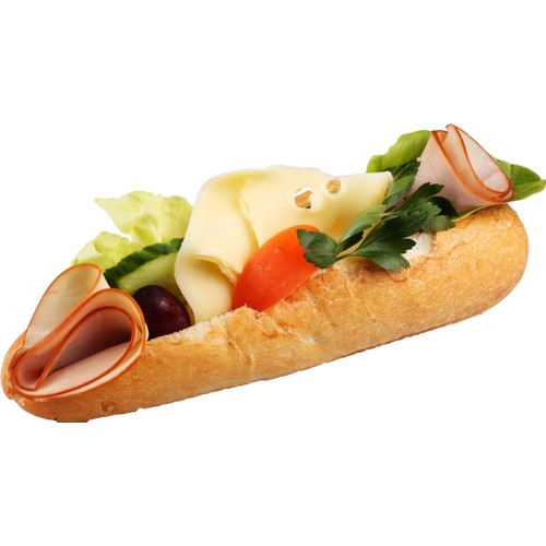 Baguette Ost&Skinka ca 220g