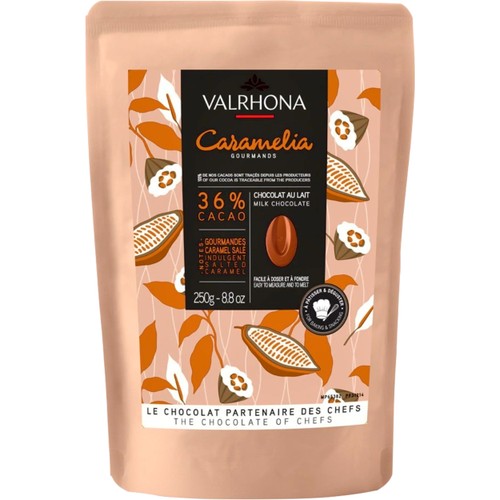 Chokladbitar Caramelia 36% 250g Valrhona