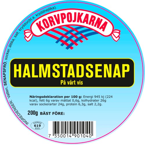 Halmstadsenap Grov 200g Korvpojkarna