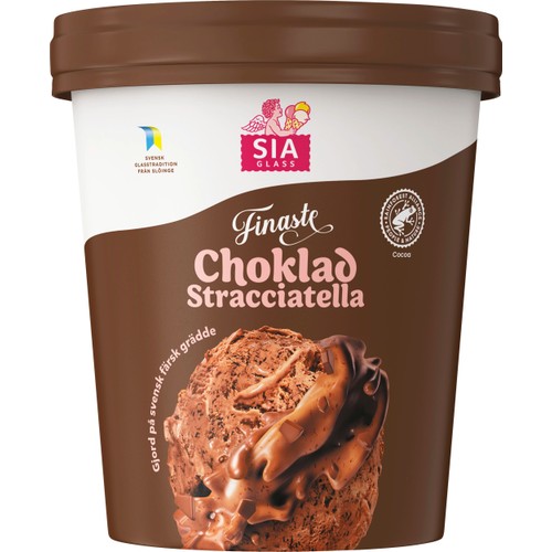 Glass Vår Finaste Choklad stracciatella 500ml SIA GLASS
