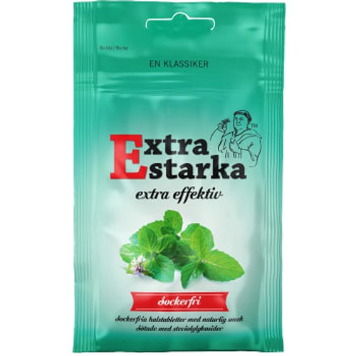 Halstabletter Extra starka Extra effektiv Sockerfri 60g Karamellpojkarna