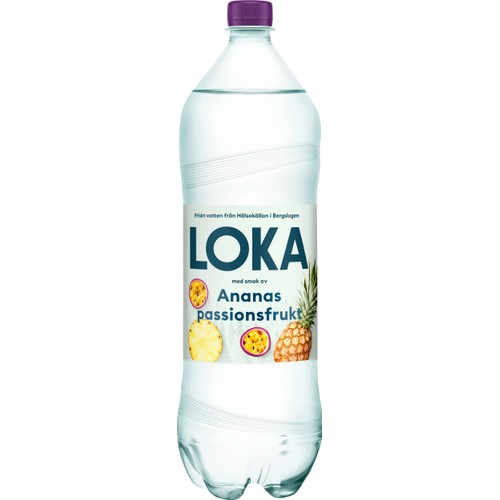 Kolsyrat Vatten Ananas Passionsfrukt 150cl Loka
