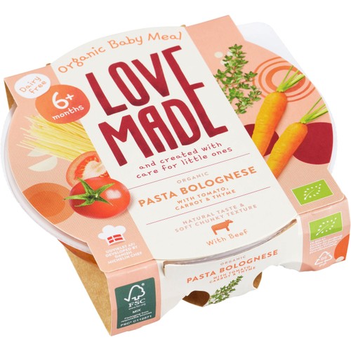 Barnmat Pasta bolognese Eko 6m 185g Lovemade