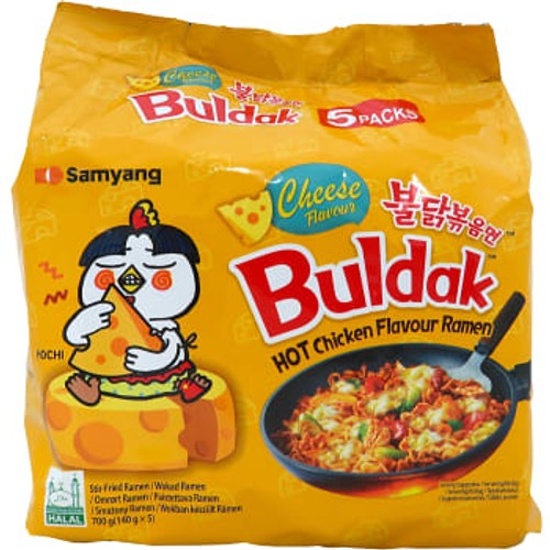 Snabbnudlar Buldak Cheese 700g Samyang