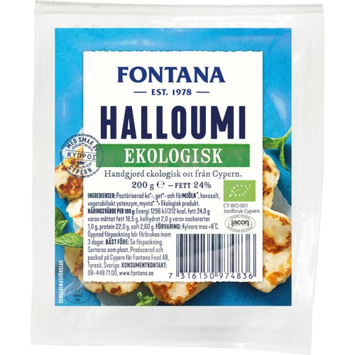 Halloumi Ekologisk 200g Fontana