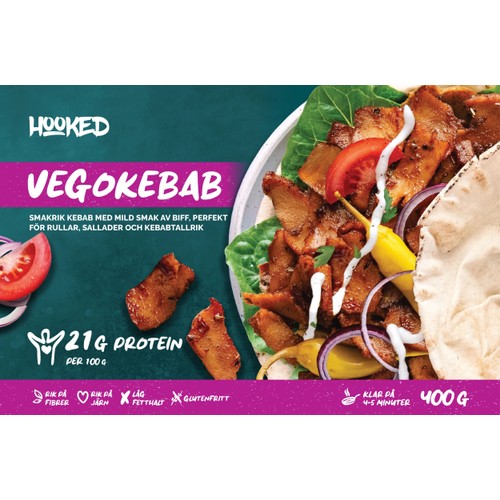Vegobitar kebab 400g Hooked