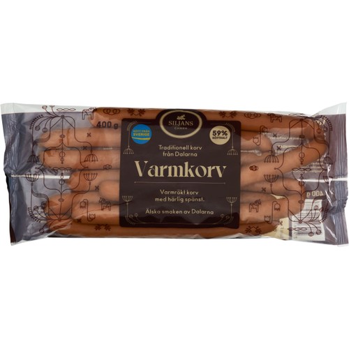 Varmkorv 8-pack 400g Siljans Chark