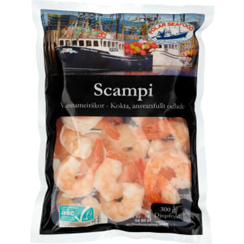 Scampiräkor Scampi kokt 300g Polar Seafood