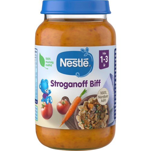 Barnmat Stroganoff Biff 1år 220g Nestle