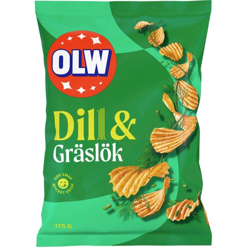Chips Dill & Gräslök Chips 175g OLW