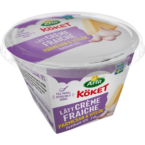 Lätt Crème Fraiche Parmesan & Vitlök 12% 2dl Arla Köket®