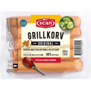 Grillkorv Original 500g Scan