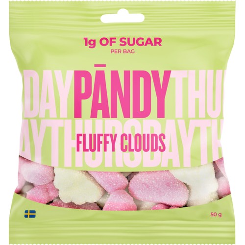 Godis Fluffy Cloud Smultron Äpple 50g Pändy