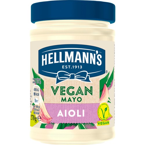 Majonnäs Aioli Vegansk 270g Hellmanns