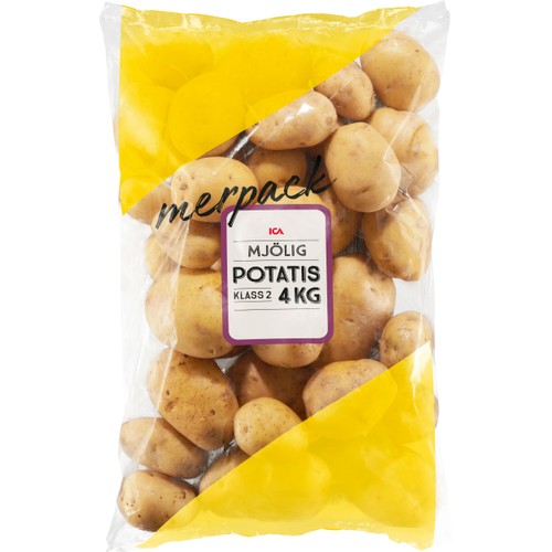 Potatis Mjölig 4kg Klass 2 ICA