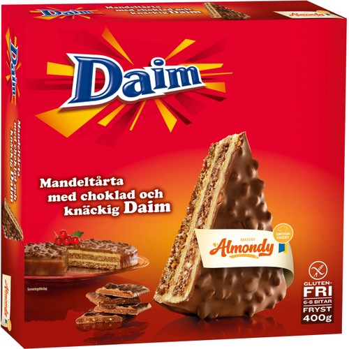 Daimtårta Glutenfri Fryst 400g Almondy
