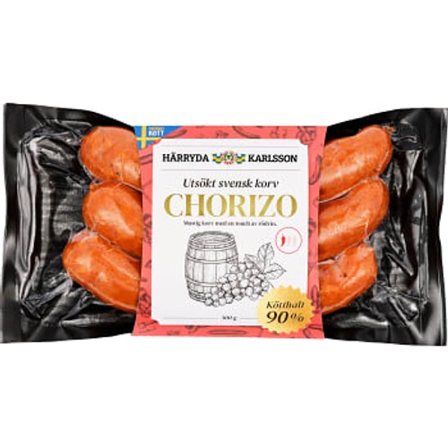 Chorizo Rödvin 90% Kötthalt 300 Härryda Karlsson